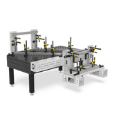 4 - AR28014150.VL: 1500x200x50 Aluminum Profile Bracket With Elongated Hole - 28mm Welding Table Accessories by Siegmund - The Flattest, Most Reliable Welding Tables & Fixturing Accessories in the World